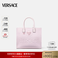 VERSACE 范思哲 女士LA MEDUSA美杜莎小号通勤帆布单肩托特包 1PQ5V