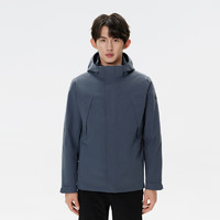 KOLON SPORT 可隆三合一冲锋衣 男子户外运动登山防水夹克外套 LHJK4WNT15-GB 灰蓝 M 170/92A