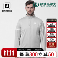 FOOTJOY 高尔夫服装男FJ运动百搭防紫外抗菌防风golf拼接时尚夹克外套 麻灰81145 L