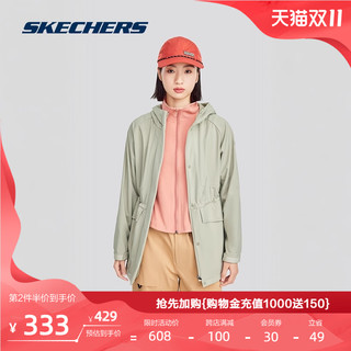 SKECHERS 斯凯奇 运动生活 女款梭织外套 P424W115