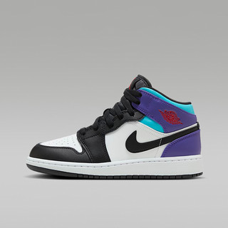 NIKE 耐克 Jordan 1 AJ1黑紫 高帮 休闲板鞋女复古运动篮球鞋DQ8423-154