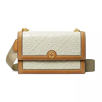 TORY BURCH T Monogram 压花漆皮单肩包