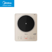 Midea 美的 电磁炉 家用2200瓦大火力 智能定时匀火 爆炒多功能 超薄防水带汤锅炒锅 MC-22RB07