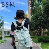 百亿补贴：BEN SHERMAN BSM新款大容量羽毛球包抽绳双肩包徒步骑行网球包学生书包