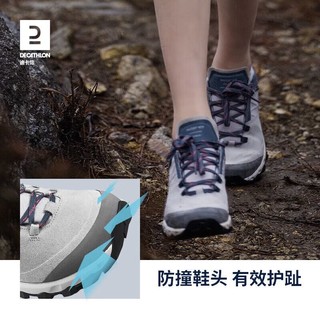 DECATHLON 迪卡侬 登山鞋女户外防水运动鞋春夏爬山徒步鞋女士ODS深蓝