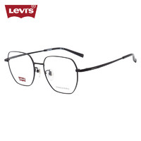 Levi's 李维斯 眼镜框男款近视眼镜架LV7145/003+依视路爱赞全晰膜御1.74 003黑色