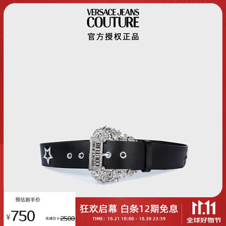 VERSACE 范思哲 Jeans Couture女士COUTURE 01针扣皮带 黑色85