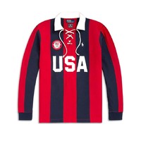 RALPH LAUREN 拉夫劳伦 Team USA Classic Fit 系带前襟橄榄球衫