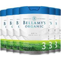 BELLAMY'S 贝拉米 澳洲贝白金版 宝宝有机奶粉3段 800g*6（包税）