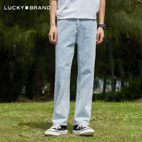 百亿补贴：LUCKY BRAND 男士宽松直筒牛仔裤 2024新款潮牌休闲长裤