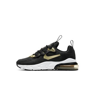 NIKE 耐克 中童Nike Air Max 270 RT低帮跑步鞋黑金 BQ0102-018