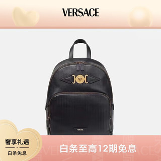 VERSACE 范思哲 男士皮革双肩书包旅行背包