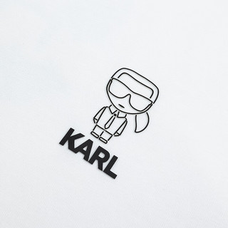 Karl Lagerfeld卡尔拉格斐2024夏季KARL卡通短袖T恤老佛爷236M1743 白色 M