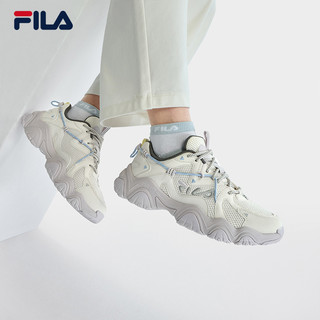 FILA 斐乐 猫爪鞋4代女鞋复古运动鞋老爹鞋2023新款网面透气休闲鞋