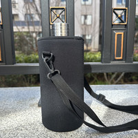 FEiNASi 费纳斯 户外便携式不锈钢酒壶随身俄罗斯酒壶特大容量户外冷水壶带皮套 3斤圆柱-砂光+壶套- 1.5L