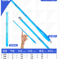 威拓森 小物钓鱼竿套装儿童短节小鱼竿溪流钓竿手竿溪石斑马口手杆