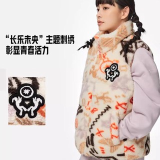 限尺码：LI-NING 李宁 马甲女冬运动时尚系列舒适保暖宽松潮流休闲羽绒马甲