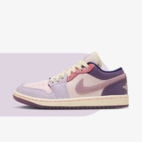 NIKE 耐克 女鞋Air Jordan 1 AJ1白粉紫彩蛋复活节低帮篮球鞋DZ2768-651