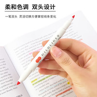 斑马牌 (ZEBRA)双头柔和荧光笔mildliner系列单色划线记号笔清账绘画涂鸦重点标记笔 WKT7