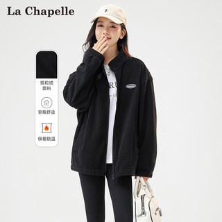 La Chapelle 冬摇粒绒外套女宽松潮显高显瘦时尚休闲外套