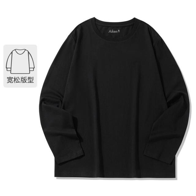 AiKEN 爱肯 男士圆领长袖T恤