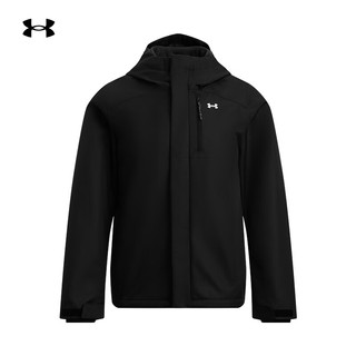 安德玛 UNDERARMOUR）Storm Porter女子三合一拒水保暖户外运动夹克1371593 黑色002 XL