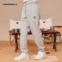 CONVERSE 匡威 童装男童保暖加绒长裤2023秋冬儿童针织休闲运动裤子 岩岭灰(冬季加绒) 150/63(M)