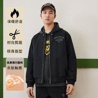 XTEP 特步 双层夹克男秋冬保暖立领棒球服舒适运动外套