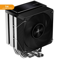 JIUSHARK九鲨JF100RS10CM风扇ARGB12代CPU散热器AMD4管PWM4PIN风冷 黑色（无灯风扇）