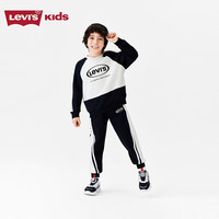 Levi's李维斯儿童运动套装童装卫衣2024冬季男童长袖长裤2件套 黑美人 160/80
