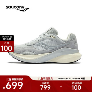 saucony 索康尼 MARSHAL率途 ICON复古跑鞋通勤缓震运动休闲鞋 灰2 37