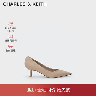 CHARLES & KEITH 女士简约通勤尖头高跟鞋 CK1-60361352