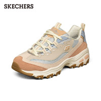 SKECHERS 斯凯奇 奶茶熊老爹鞋运动休闲女士熊猫鞋跑步厚底增高 玫瑰茶冻/ROS-149238 35 偏大选小半码