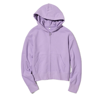 UNIQLO 优衣库 女士连帽卫衣 456041 浅蓝紫色 XS