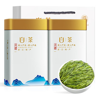 福茗源 绿茶 安吉白叶一号白茶叶 一级250g明前2024新茶父亲礼盒珍稀白茶