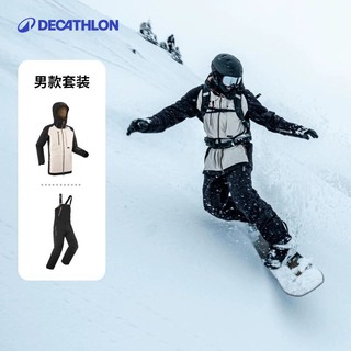 DECATHLON 迪卡侬 SNB BIB 900 女子滑雪裤 8758701 白色 M