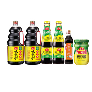 移动端、京东百亿补贴：海天 味极鲜1.9L*2+上等蚝油700g*2+鲜的凉拌汁500ml+黄豆酱800g