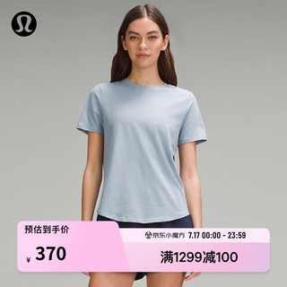 lululemon丨Love 女士圆领 T 恤 透气LW3EYDS 日常棉质舒适经典款 水泥蓝 2