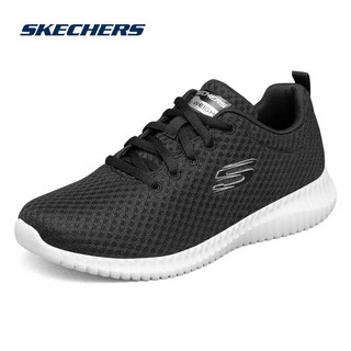 斯凯奇（Skechers）女鞋秋冬2024休闲鞋轻便跑步鞋软底网面鞋健步鞋运动鞋子 8730031-BKW 35