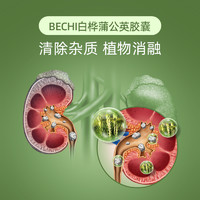 BECHI 白桦蒲公英去石草复合配方护肾保片胶囊 60粒