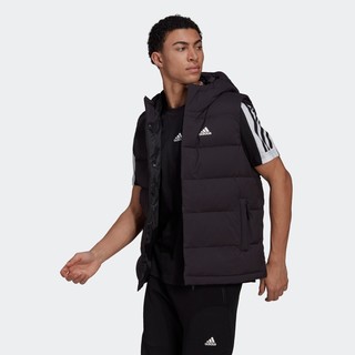 adidas 阿迪达斯 轻运动男冬季600蓬户外保暖连帽鸭绒羽绒马甲