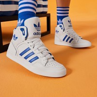 adidas 阿迪达斯 EXTABALL休闲篮球风中高帮板鞋男女adidas阿迪达斯三叶草