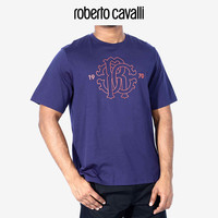 roberto cavalli 罗伯特·卡沃利 RC男士T恤 徽标棉质 T 恤Roberto Cavalli