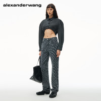 alexanderwang [尊享4折]alexanderwang亚历山大王波浪形徽标ez中腰直筒牛仔裤