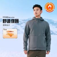 SKECHERS 斯凯奇 加绒连帽】秋季加绒运动外套男训练跑步服户外风衣连帽男式外套