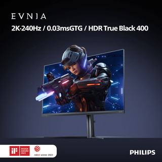 PHILIPS 飞利浦 27M2N6500 27英寸QD-OLED显示器（2560*1440、240Hz、99%DCI-P3）