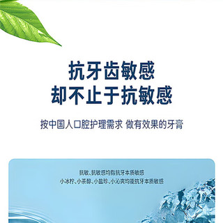 冷酸灵小系列抗敏感牙膏（小冰柠）清洁牙齿 清新口气 160g 小冰柠160克