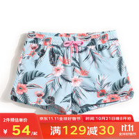 GAILANG 盖浪 沙滩裤男女速干带内衬宽松大码度假平角泳裤休闲温泉裤 卡特洋兰(女) S