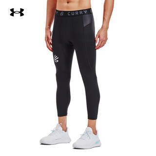 安德玛 UNDERARMOUR）库里Curry男子篮球运动紧身七分裤1379828 黑色003 L