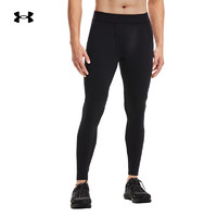 安德玛 官方UA ColdGear Base男子运动紧身裤Under Armour1343247 黑色001 XL